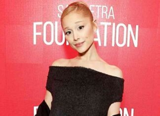 winter-fashion-ariana-grande-stuns-in-black-fuzzy-dress-and-coat