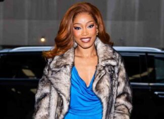 keke-palmer-stuns-in-electric-blue-dress-and-fur-jacket-a-glamorous-look
