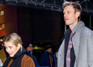 stylish-emma-roberts-rocks-buttery-brown-suede-set-for-date-night