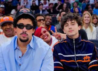sleek-and-cool-courtside-style-timothe-chalamet-bad-bunny-at-knicks-game
